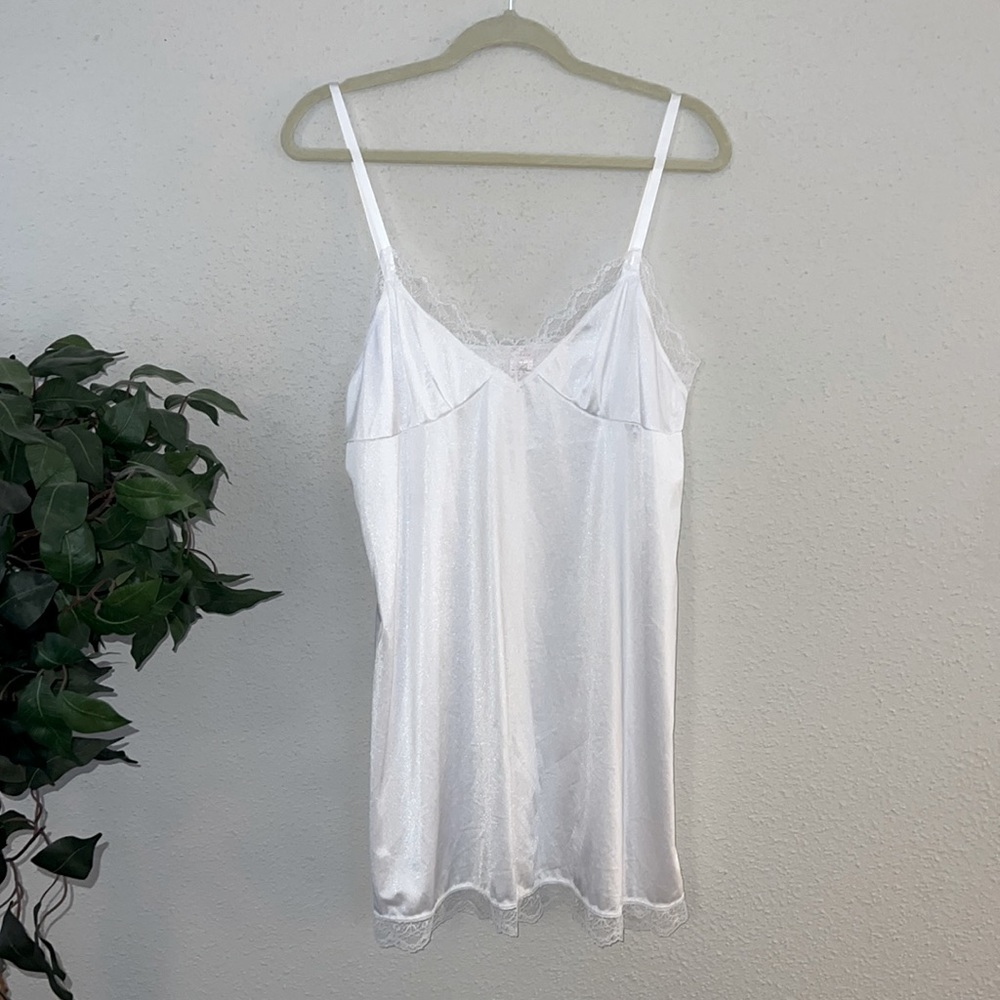 Cabernet Nightgown with Lace Trim